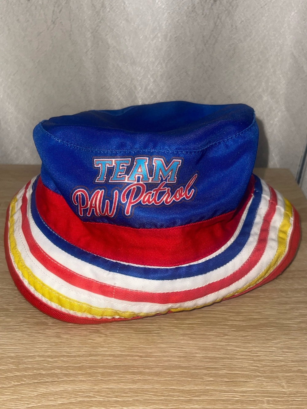 Team Paw Patrol Kids Blue and Red Bucket Hat